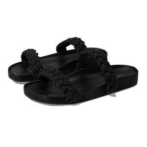 Joie Constance Women’s Black Corded Braided Slip In Summer Sandal Size 5.5 NIB